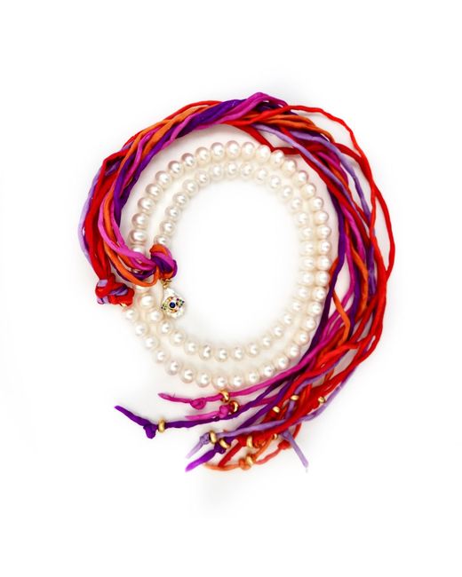 Persia Dona Jewelry Red Exotic Pearl Necklace
