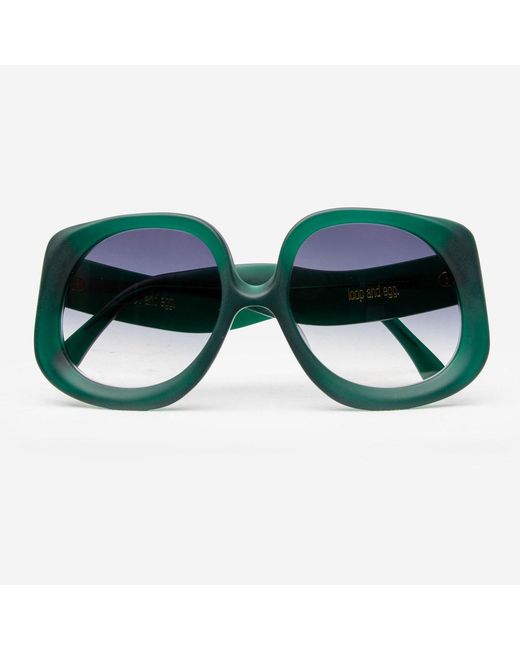 Loop and Egg Blue Sunglasses L A G One Dark
