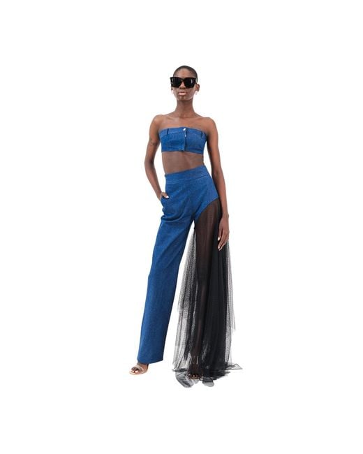 Úchè Blue Widow Denim Pants