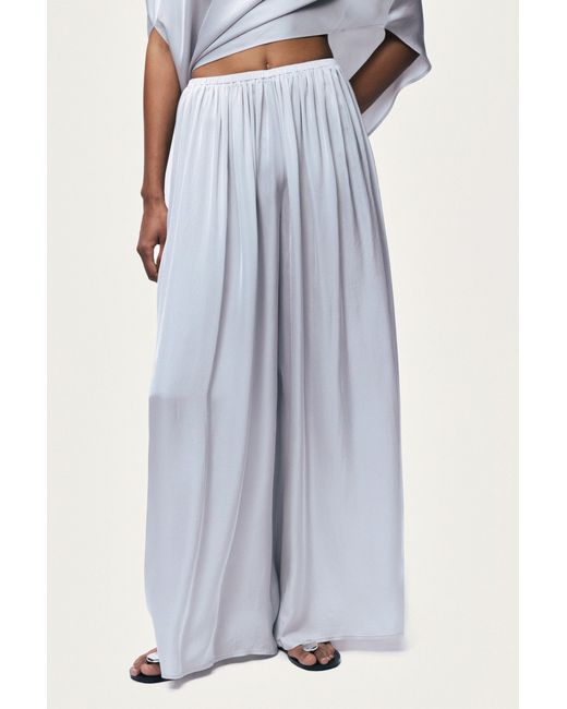 Nocturne Gray Wide-Leg Trousers