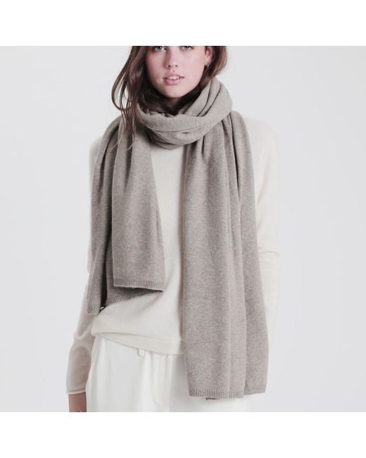 tirillm Brown Alfie Large Cashmere Scarf