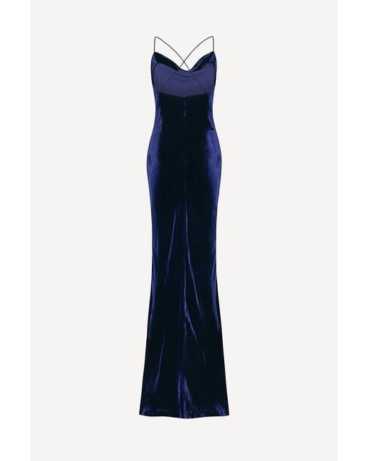 Pretty Eccentric Blue Siren Maxi Dress