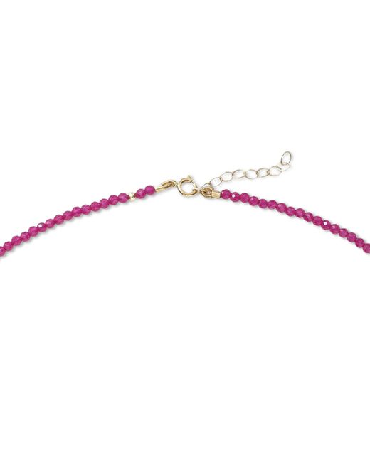 Bombyx House Red Tiny Ruby Cluster Necklace