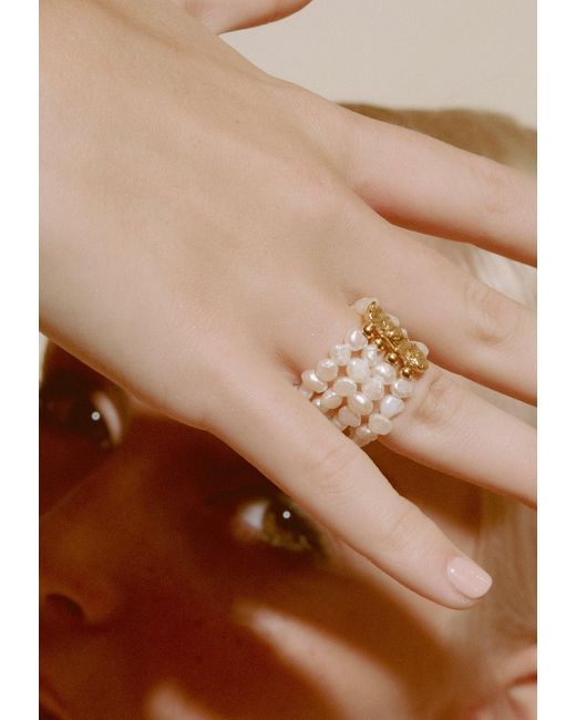 Lavani Jewels White Hana Pearl Ring