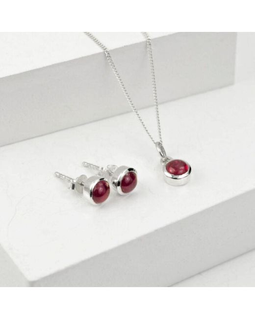 The Jewellery Store London White July Birthstone Jewellery Set