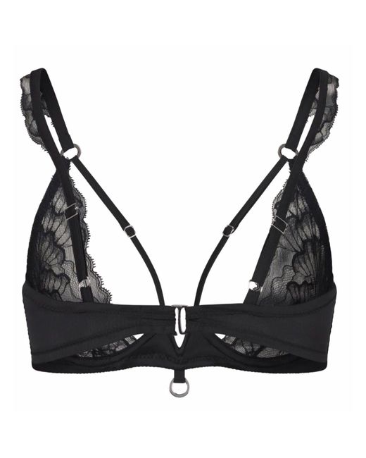 Lunatic Femme Black Inquisitor Demi Lace Bra