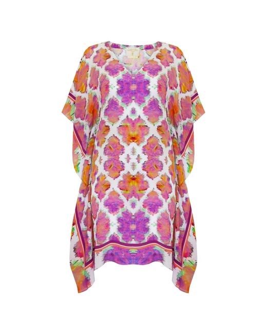 Sophia Alexia Purple Sunset Paradise Classic Silk Kaftan