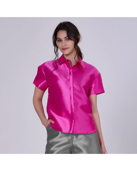 Smart and Joy Pink Short Sleeve Shirt