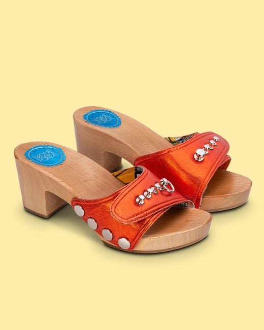 Nique Forde Red Paprika Hot Georgie Sandals