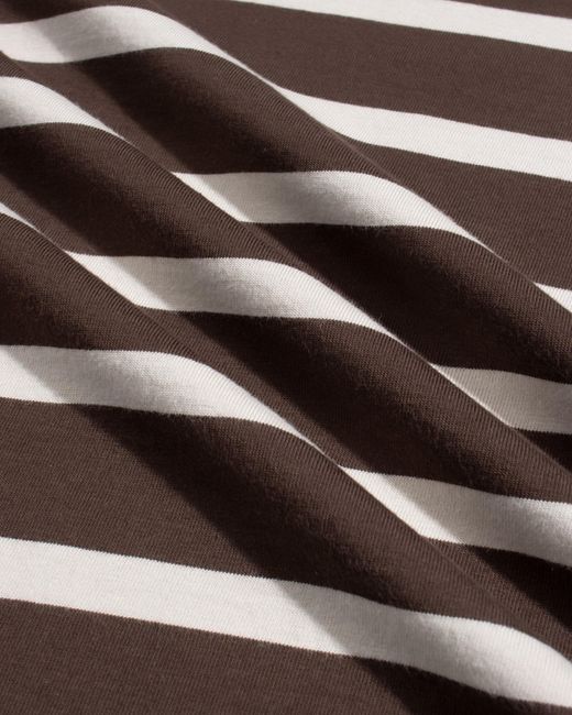 Far Afield Brown Breton Stripe T-Shirt for men