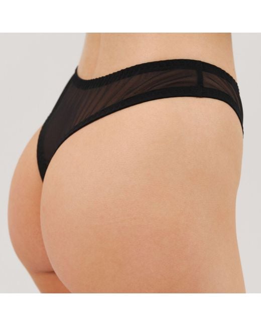 Daily Underwear Black String Panties Base