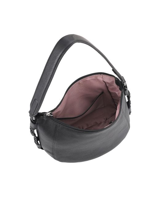 Lloyd Baker Black Penelope Leather Hobo/Shoulder Bag