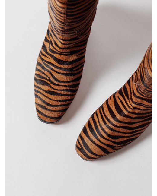 Blankens Brown The Joan High Rust Zebra