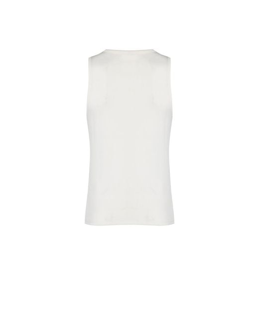 Pcfg White Free Heaven Rib Tank Top for men