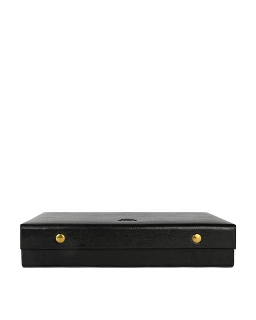 Time Resistance Black Leather Jewelry Box Accessory Box