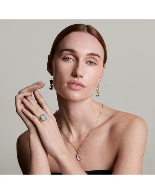 Ece London Blue The Drop Earrings