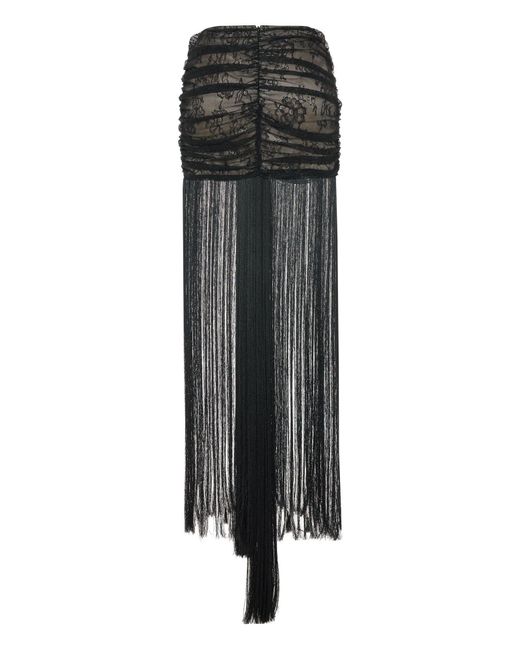 Maison sél Black Mini Tènebrè Skirt –