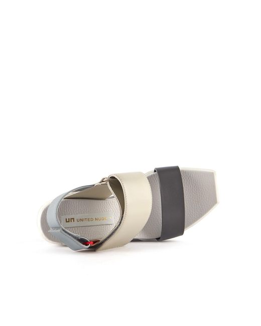 United Nude Gray Delta Wedge Sandal