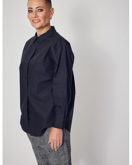 Lindsay Nicholas New York Blue Marcia Oversized Shirt