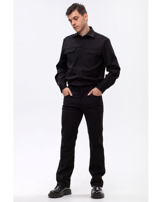 Maison Bogomil Blue Military Shirt for men