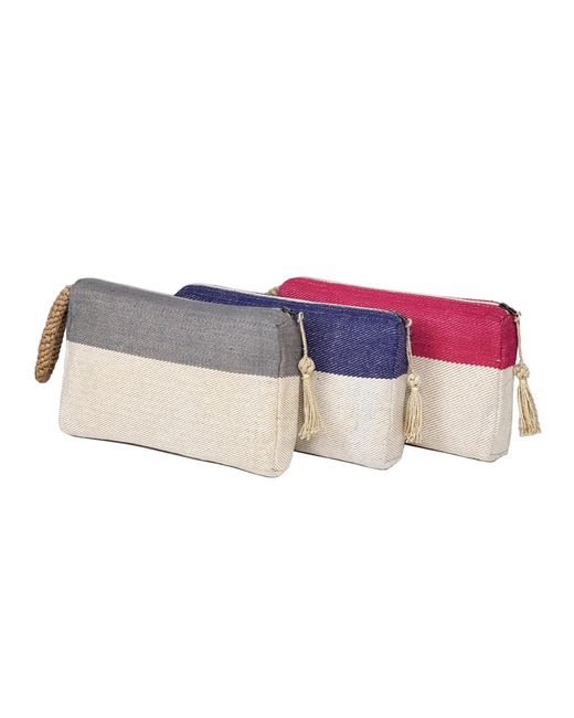 KORISSA Gray Block A Clutch
