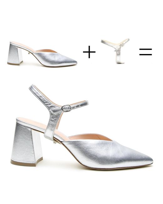 Alterre White Jackie V Mule