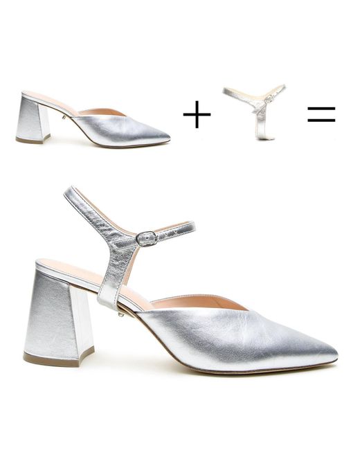 Alterre White Jackie V Mule