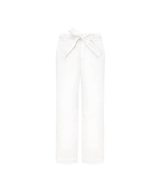 Mandragora White Neutrals Remo– Ecru Straight-Leg Cotton Cropped Trousers