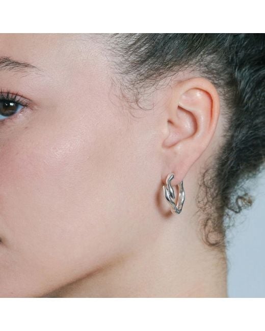 Onia Metallic Water Trace Hoops