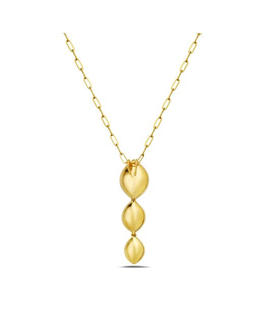 Artisan Metallic Marquise Leaf Necklace Yellow Gold Natural Diamond Handmade Jewelry