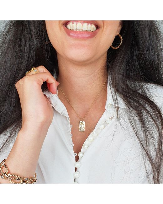 Harfi Metallic Dainty Rose Floral Flower Plated Charm Necklace