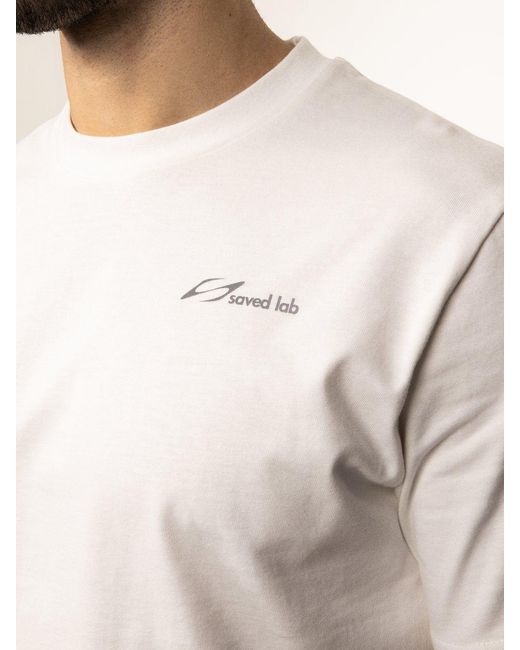 Saved Lab White Mission Tee for men