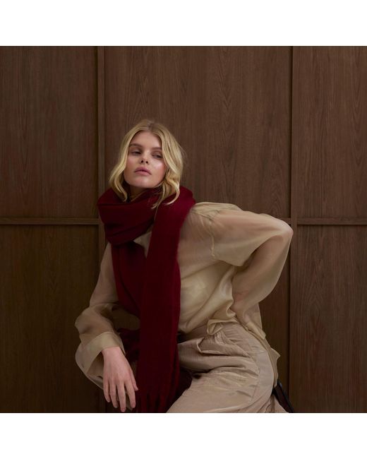 Arctic Fox & Co. Red The Reykjavik Scarf Burgundy
