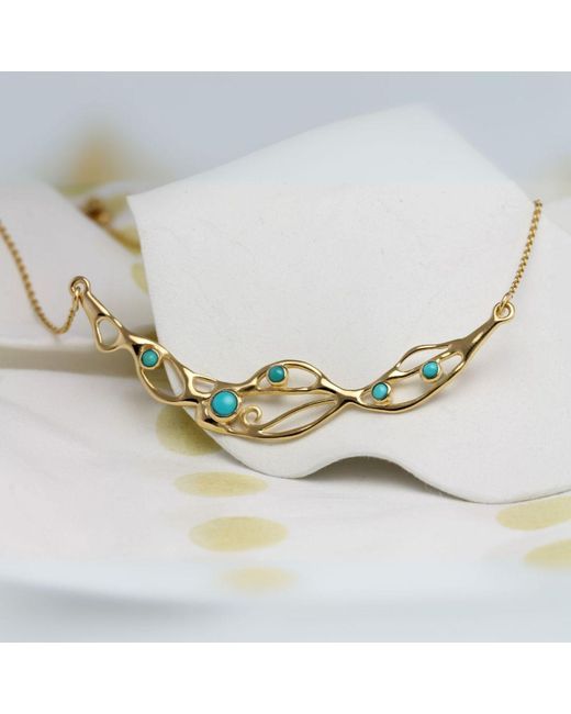 Isla Silver Metallic Handmade Vermeil American Necklace