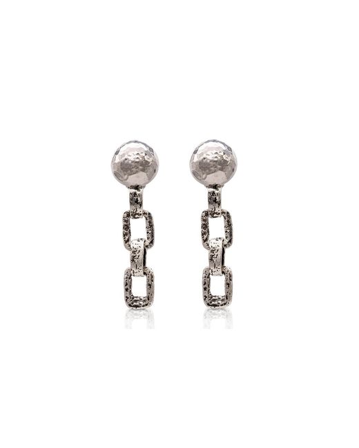 Bayemeyc Black Bouton Dangle Earrings
