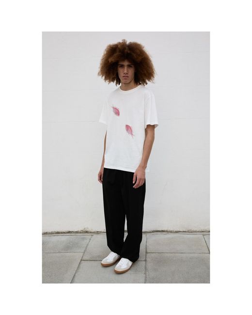 Sour Figs White Maomao Fish Duo Print T-Shirt