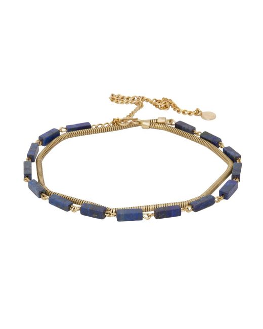 Zeworks Metallic Vast Lapis Lazuli Necklace