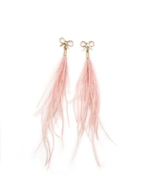 Babaloo Pink Ballerina Bow Earrings
