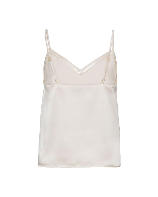 Anse Victorin White Anna Silk Top