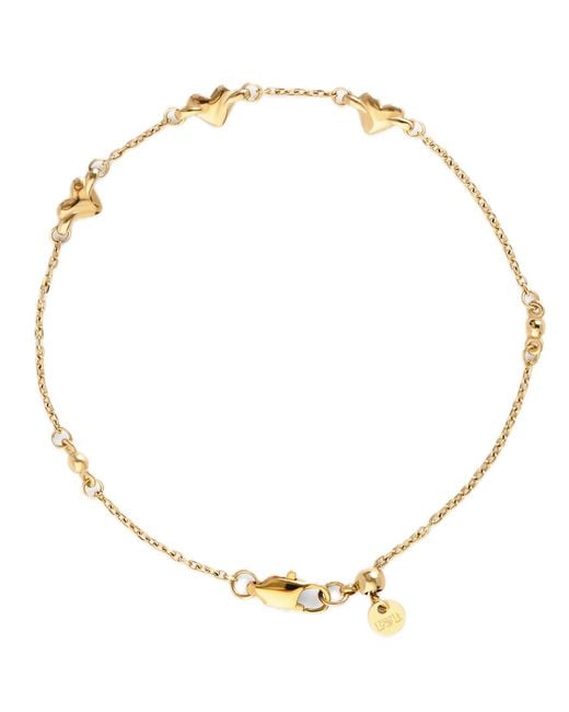 Elk & Bloom Natural Forever Hearts Triple Heart 14K Bracelet