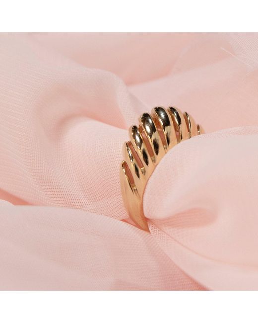 Maya Brenner Metallic Etched Paris Ring
