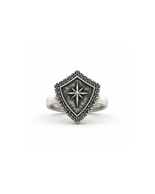 By Virgo Metallic Asterion Ring