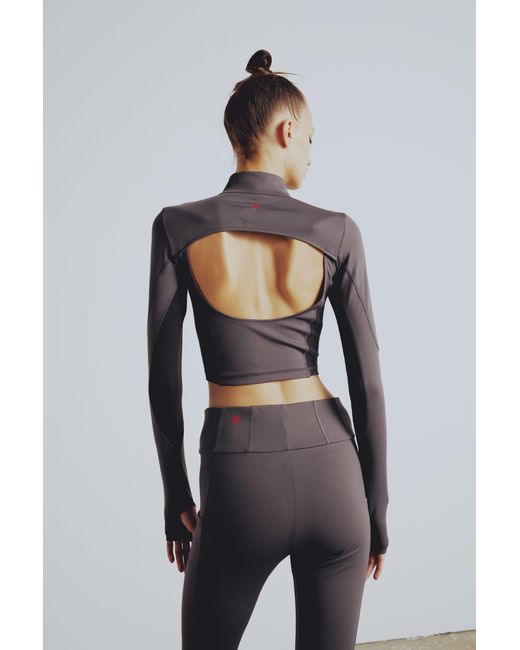 Pcfg Black Your Itch High Neck Active Top
