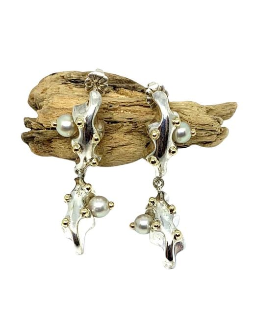 Tg-Jewellery by Tamara Gervasio Metallic Sea Slug Earrings