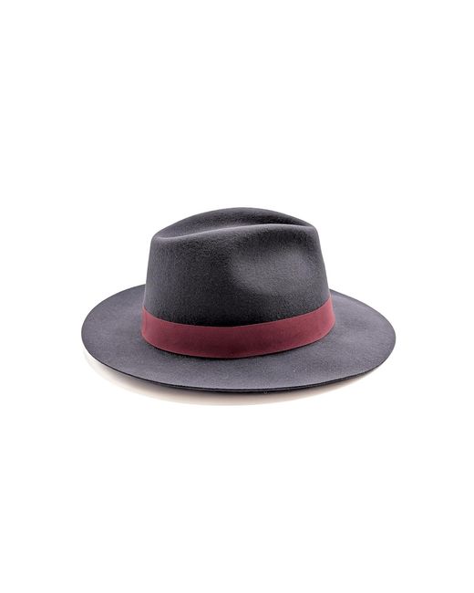 DORIA 1905 Blue Storm Smooth Lapin Felt Drop Hat for men