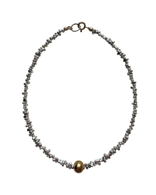 Larsuu Metallic Orbit Hematite Necklace