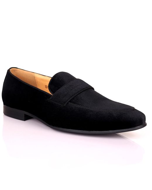 DAVID WEJ Black Alfred Velvet Loafers – for men