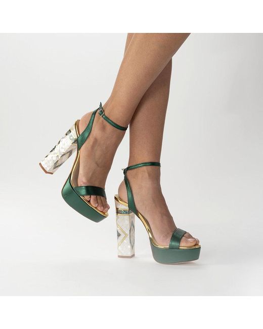 freya rose Green Arte Couture Heels