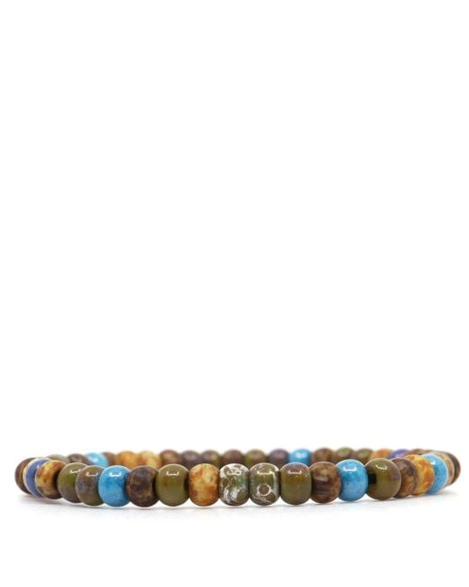 Shar Oke Multicolor Czech Picasso Beaded Bracelet for men