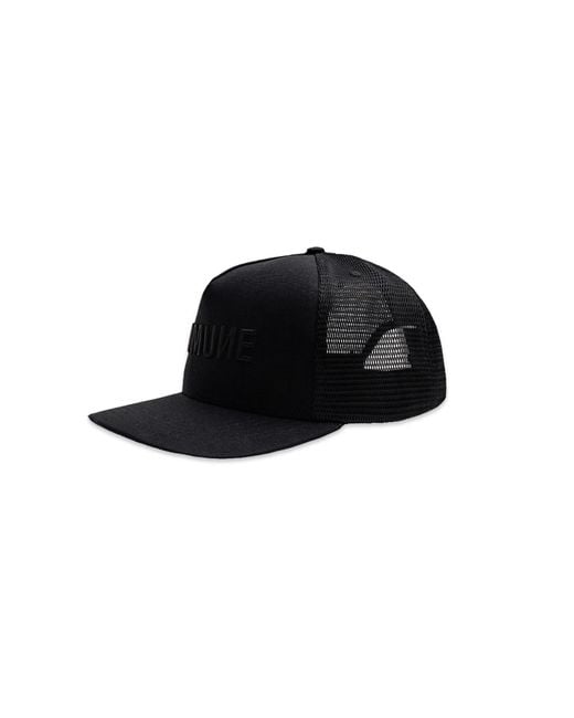 Comune Black Tonal Trucker Hat for men